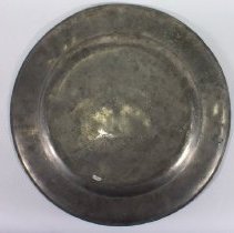 pewter charger - bottom